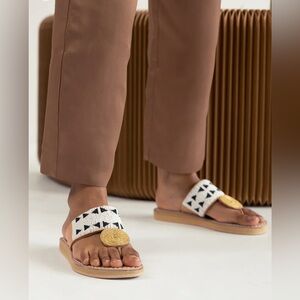 Laidback London Beaded Sandals